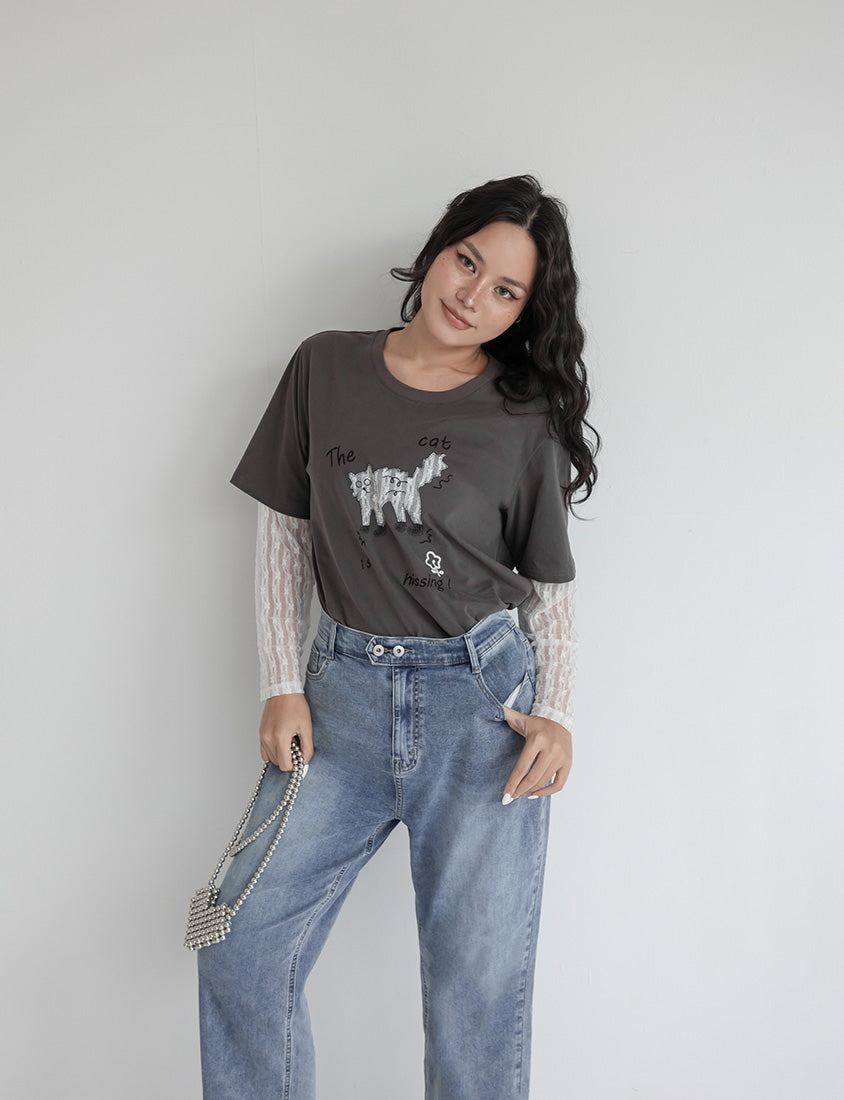 Zero Restriction Cloud Denim Plus Size Cropped Jeans (Long)