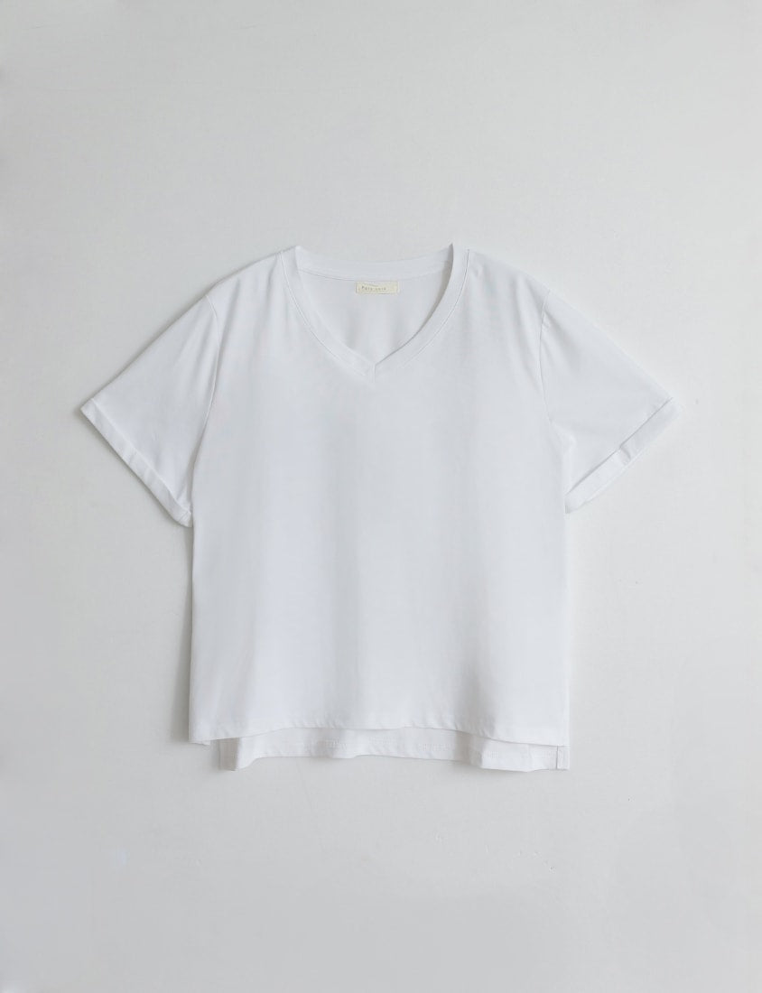 Instant Icy Cooling Sorona Plus Size V-Neck Tee