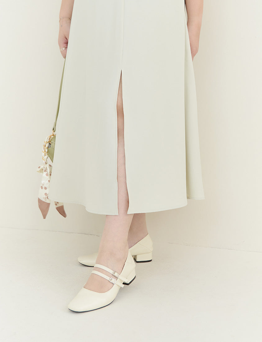 MISS. Minimalist Adjustable Strap Plus Size Maxi Dress