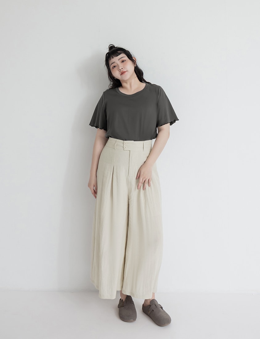 (Crew Neck) Zero Sweat Mark Cooling Plus Size Tee