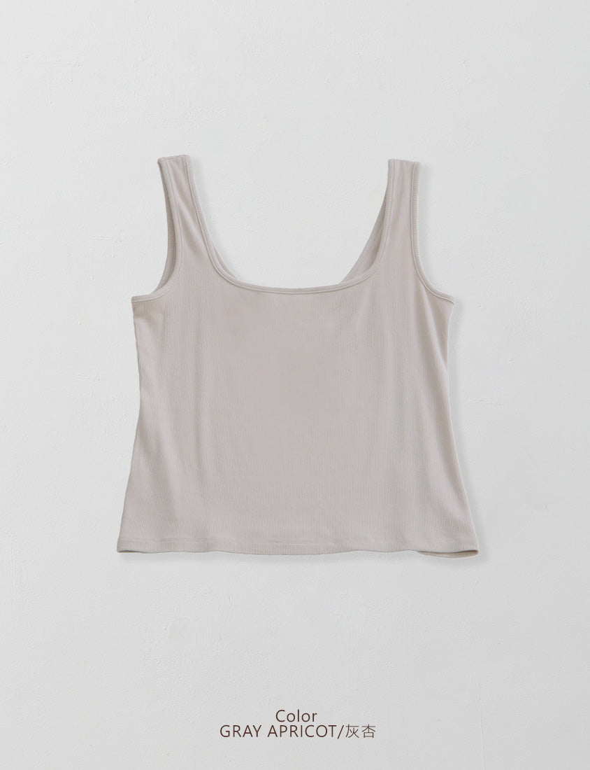 MUA! Sexy Open-Back Square Neck Plus Size Tank Top