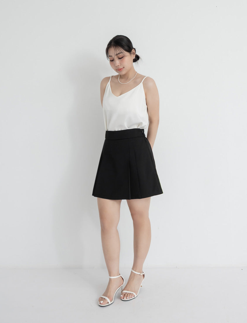 MISS. Elegant Wrinkle-Resistant Pleated Chiffon Plus Size Skirt