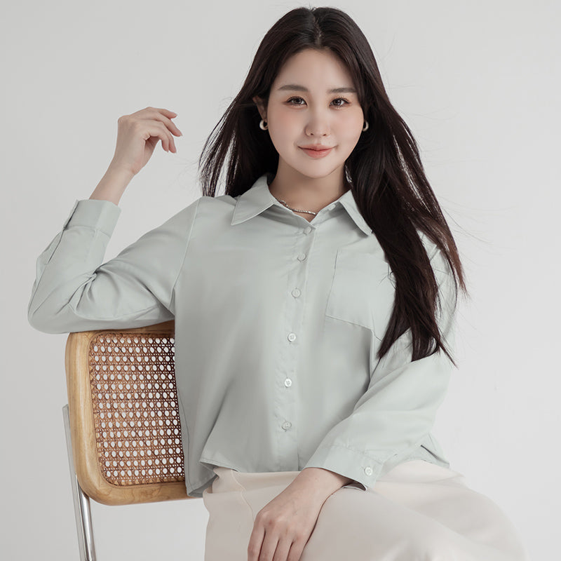 Instant Icy Cooling Cropped Sun Protection Plus Size Shirt
