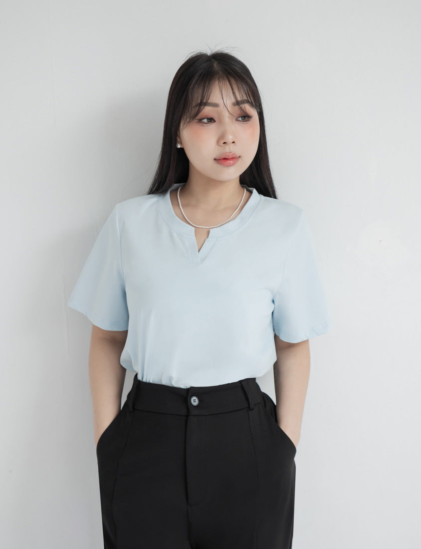 MISS. Silky Cool V-Neck Plus Size Tee