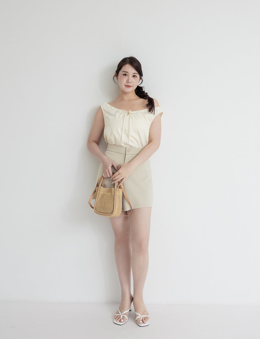 Cooling Drawstring Sleeveless Plus Size Top