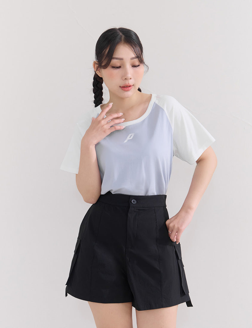 Instant Cooling UV-Protection Stitch Plus Size Utility Shorts