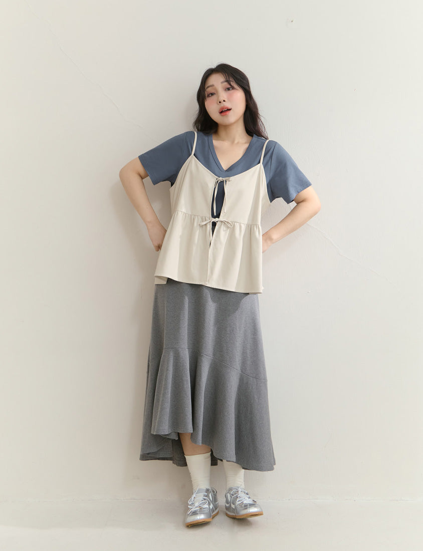 Upgraded 2.0! V-Neck Plus Size Slim Tee