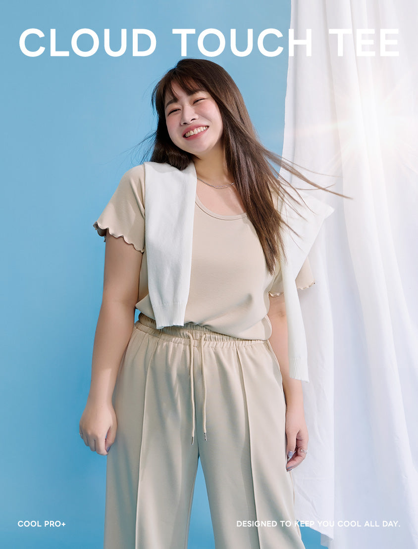 Instant Cool Cloud Cotton Crewneck Plus Size Tee