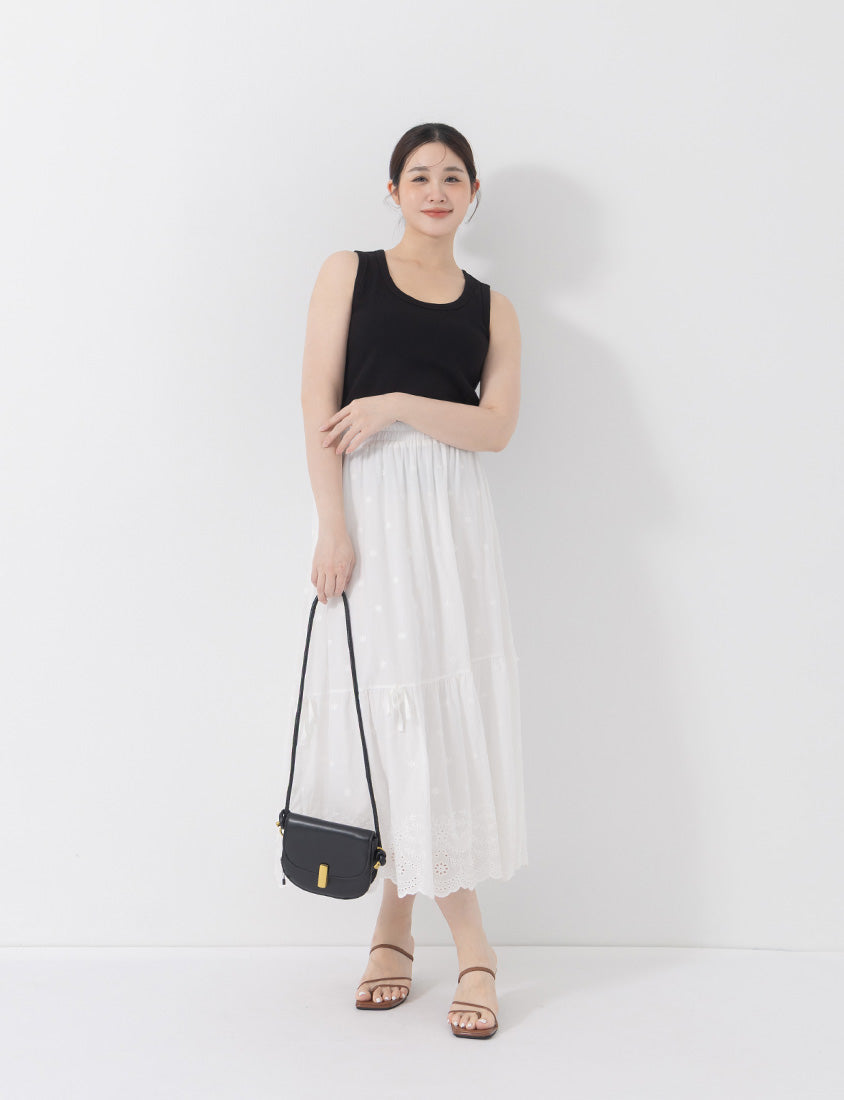 Basic Ribbed Sleeveless Plus Size Tank Top