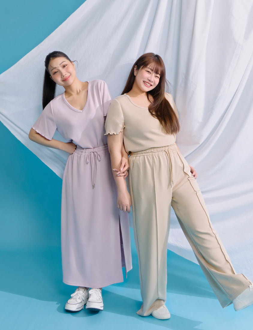 Instant Cool Cloud Cotton V-Neck Plus Size Tee