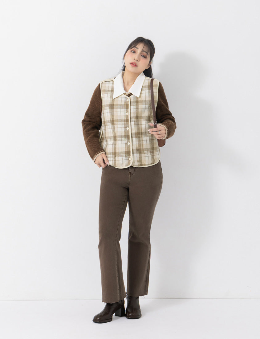 Vintage-Wash Plus Size Flared Jeans