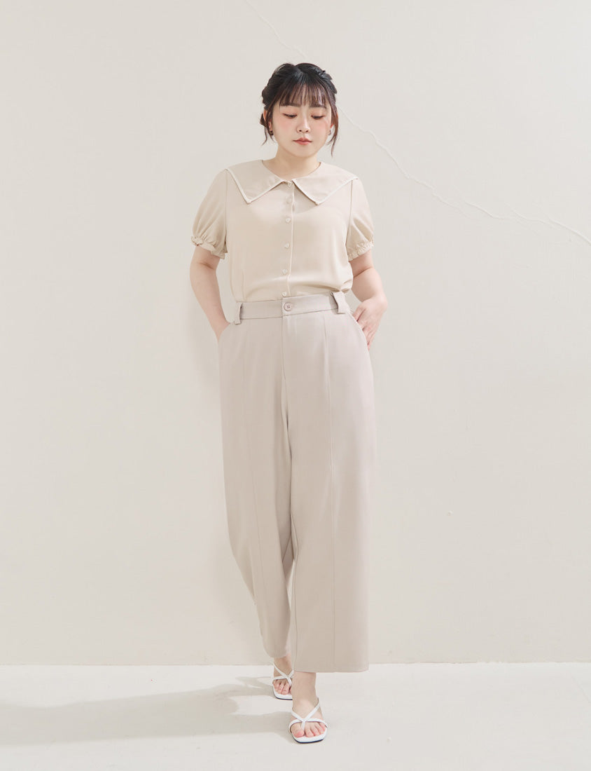 MISS. Clean Stitch Plus Size Tailored Trousers