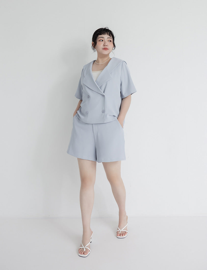 MISS. Silky Cooling A-Line Plus Size Tailored Shorts