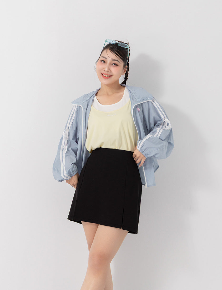 Cloud Cotton A-line Slit Plus Size Skort