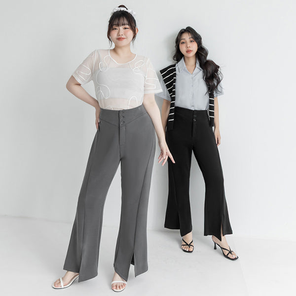 Instant Cool Cloud Cotton  Plus Size Flare Pants (Long)