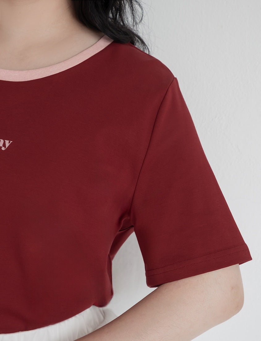 Instant Cooling Flocked Oversized Plus Size Tee