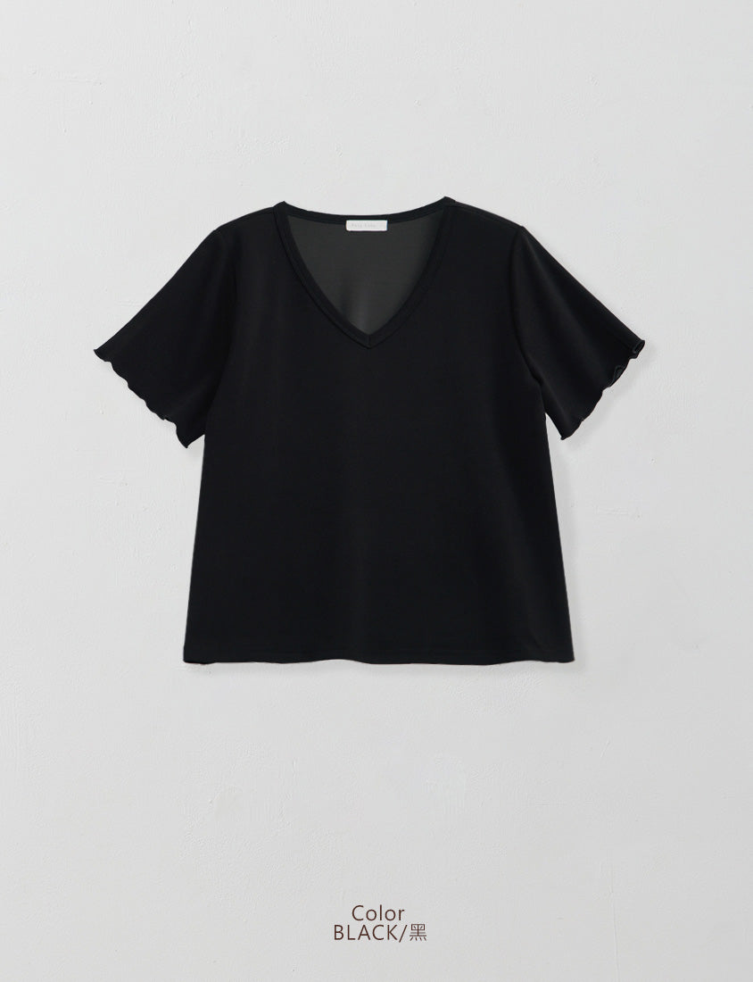 Instant Cool Cloud Cotton V-Neck Plus Size Tee