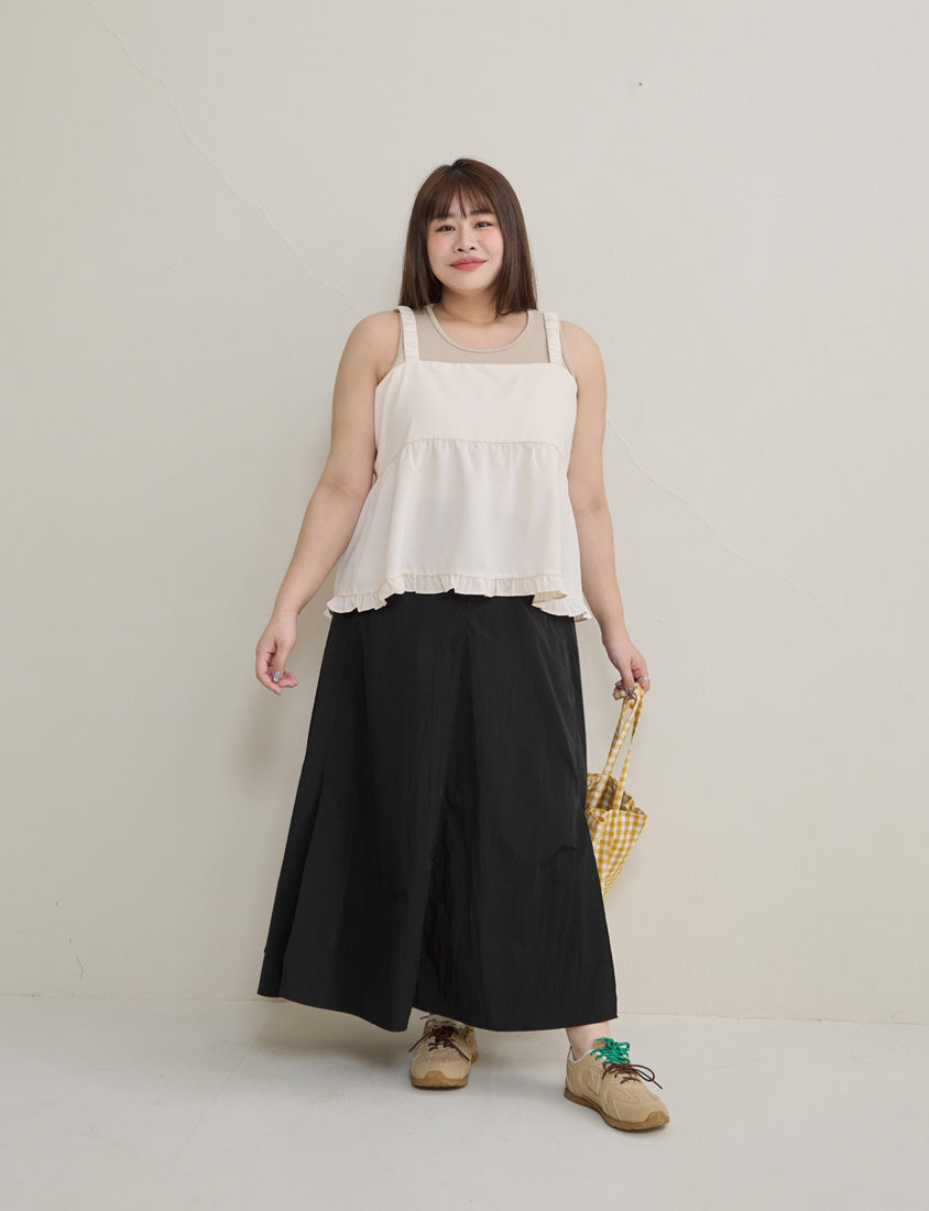 Sweet Stripe Tie-Front Plus Size Layering Vest