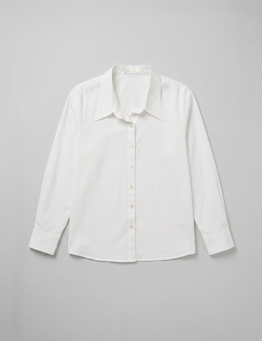 MISS. Minimal Breathable Lyocell Long Sleeve Plus Size Shirt