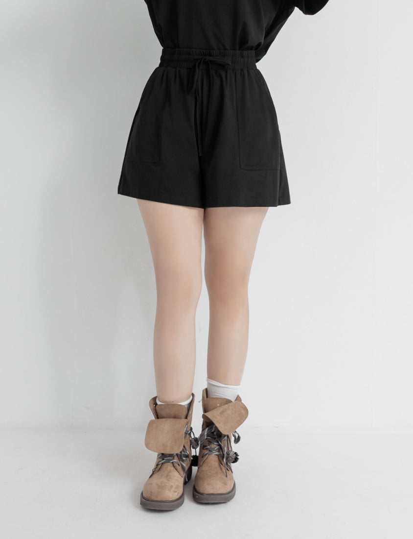 Instant Icy Cooling Sorona Drawstring Plus Size Shorts