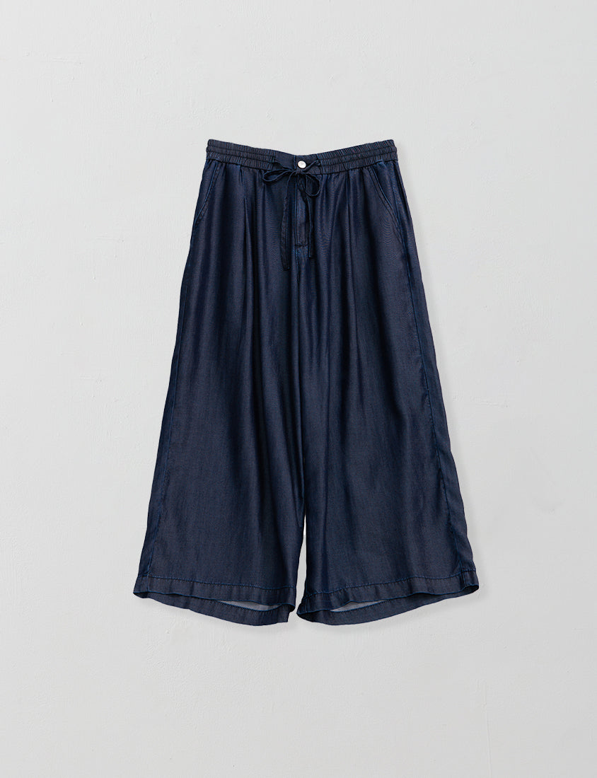 Cooling Lyocell Denim Plus Size Drawstring Pants
