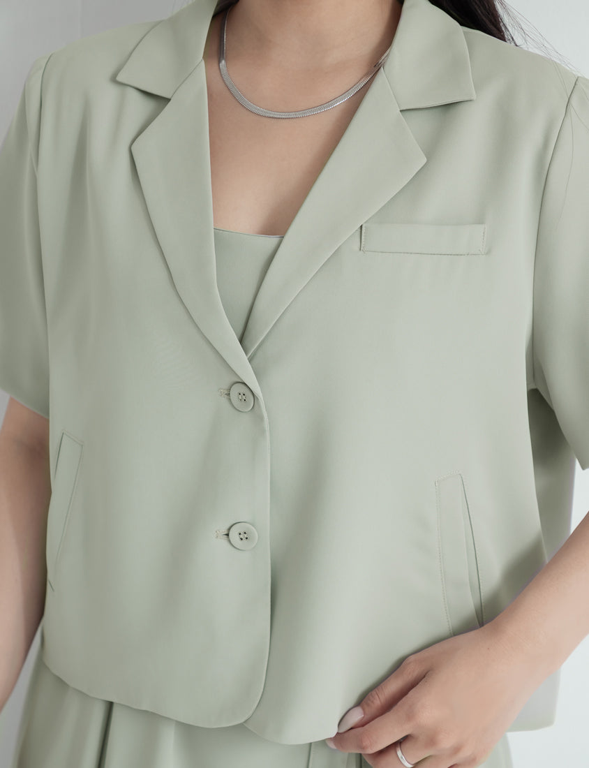 MISS. Silky Cool Refined Tailored Plus Size Blazer