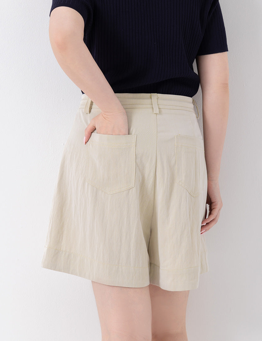 Boyish Style Drawstring Plus Size Shorts