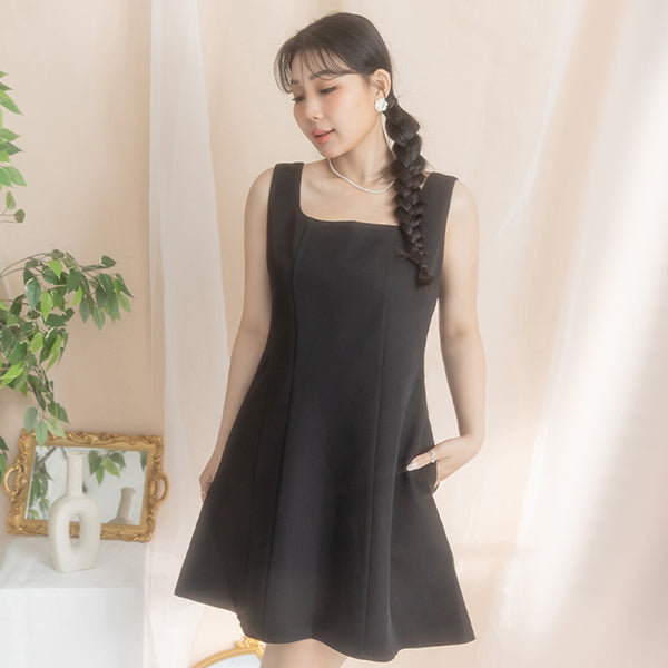 MISS. Slim Fit Tweed Plus Size Mini Dress