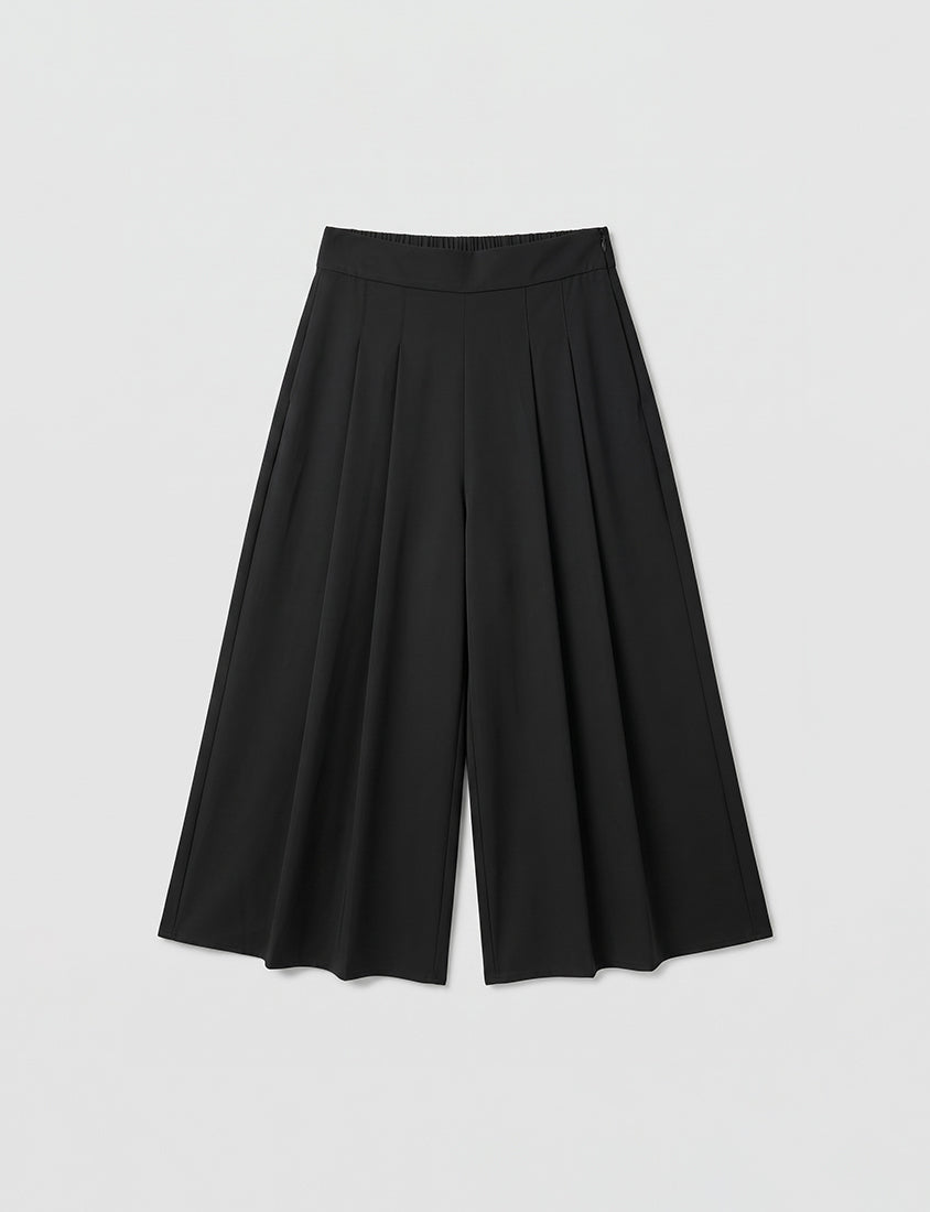 Instant Cooling Chiffon Pleated Plus Size Wide Leg Pants
