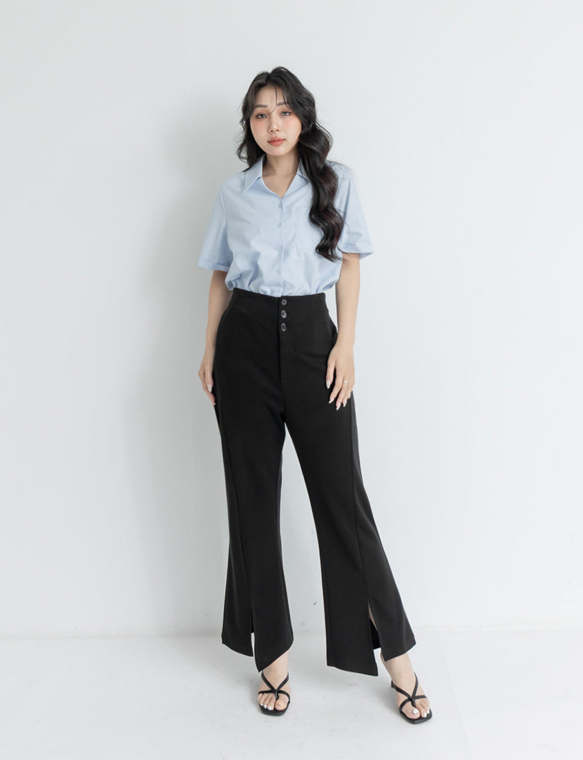 Instant Cool Cloud Cotton  Plus Size Flare Pants (Short)