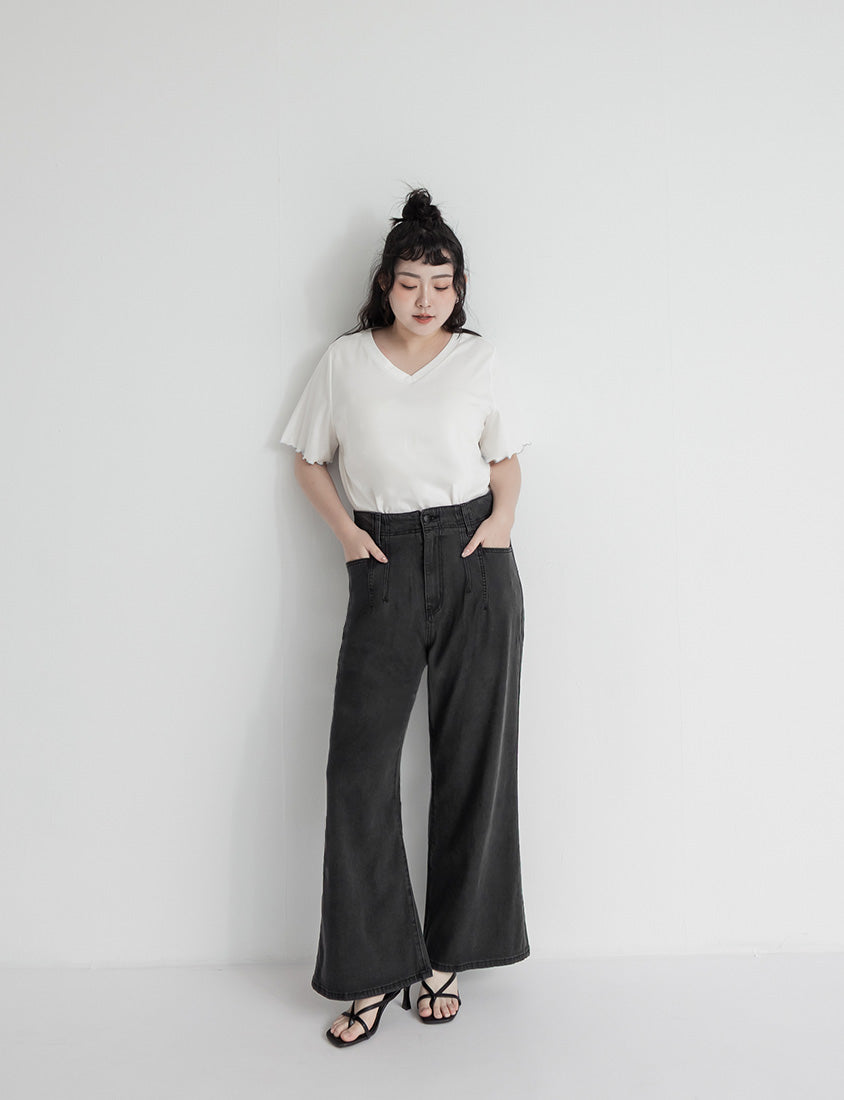 Slim Stitch Distressed Lyocell Denim Plus Size Jeans