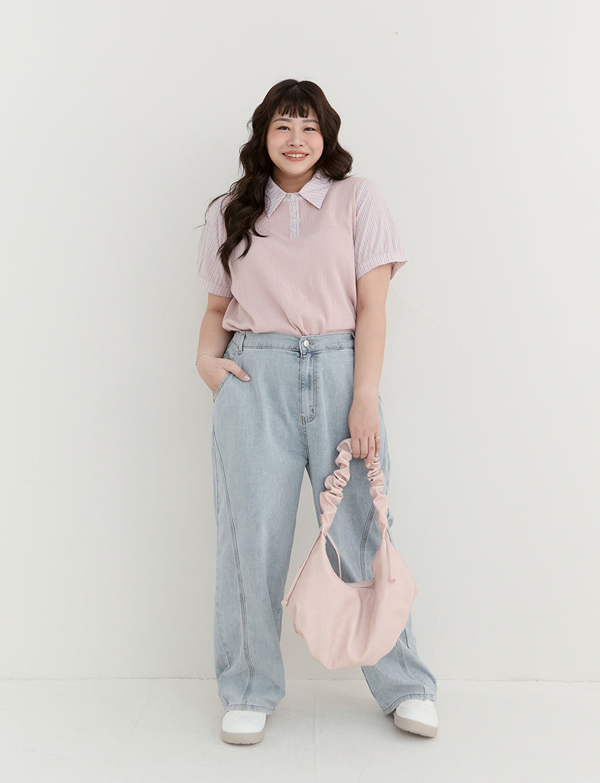 Apple-Shaped Friendly! Perfect Fit Plus Size Curved Leg Jeans