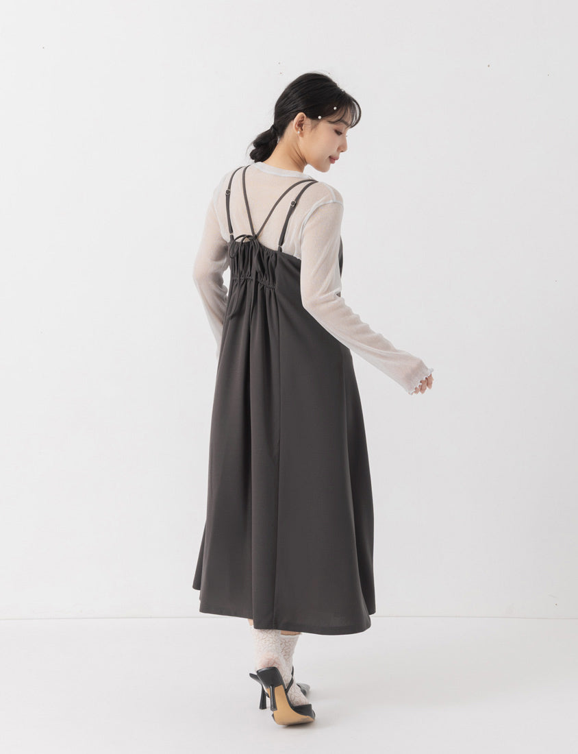 MISS. Elegant Strapless Criss-Cross Plus Size Strap Dress