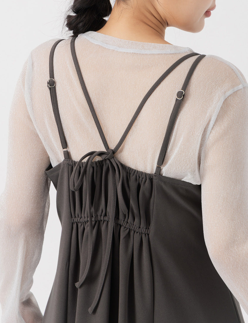 MISS. Elegant Strapless Criss-Cross Plus Size Strap Dress