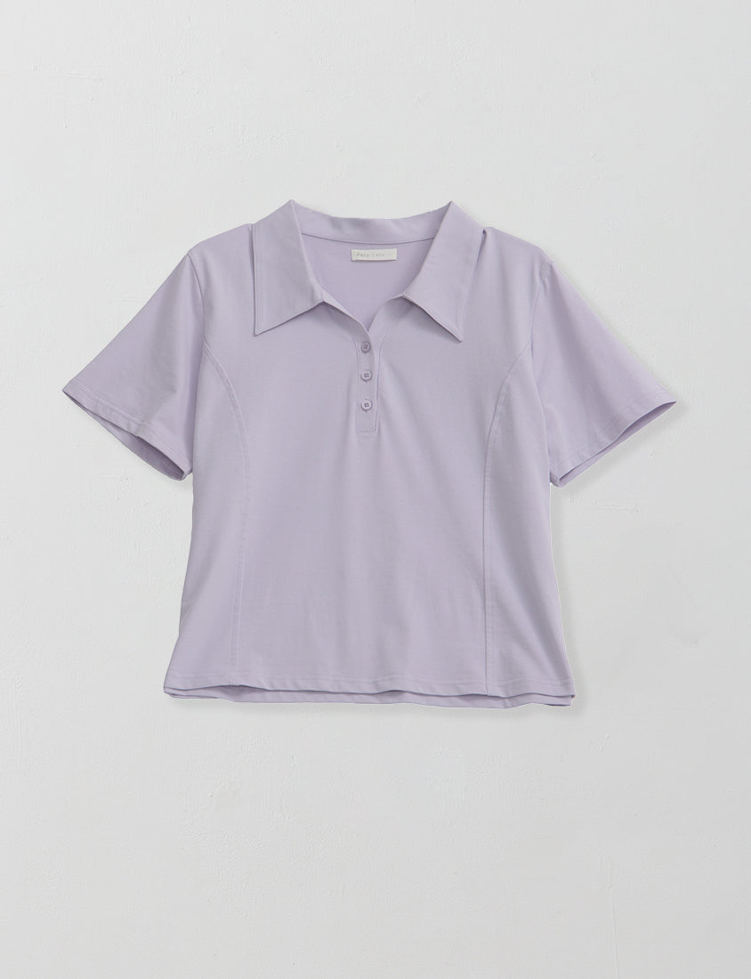 Cooling Slim Fit Polo Plus Size Top
