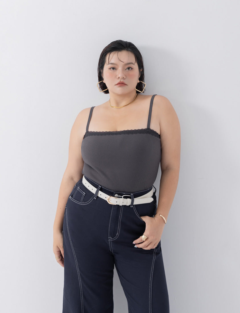 MUA! Inverted Seam Plus Size Straight-Leg Wide Pants