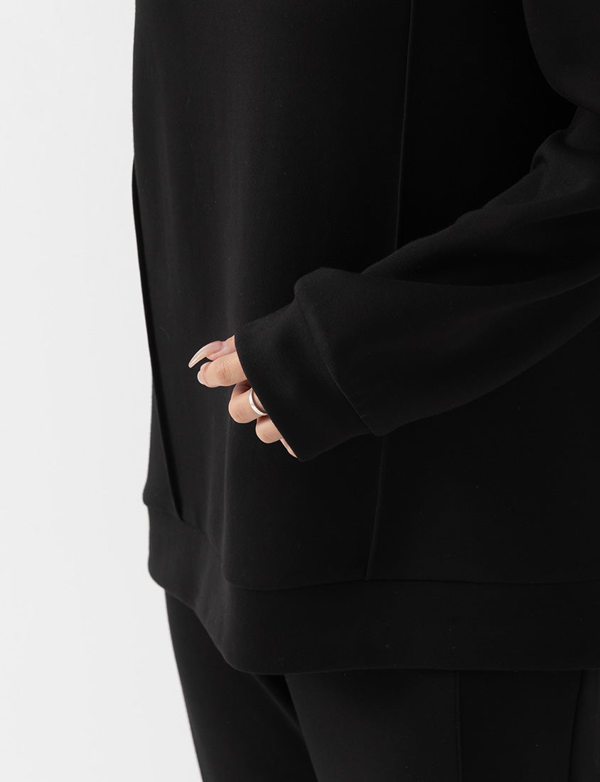 Pear-Shaped Friendly! Perfect Fit Seamed Yogurt Touch Plus Size Sweater