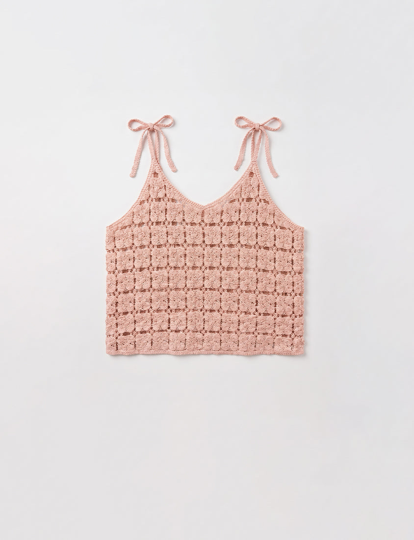 Japanese-Inspired Crochet Grid Plus Size  Vest