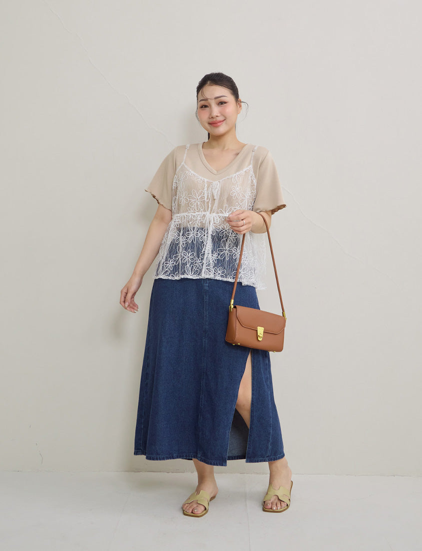 Instant Cool Cloud Cotton V-Neck Plus Size Tee