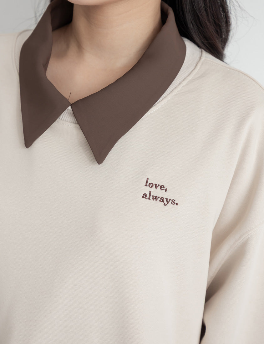 Matching Embroidered Plus Size Oversized Sweatshirt (UNISEX)