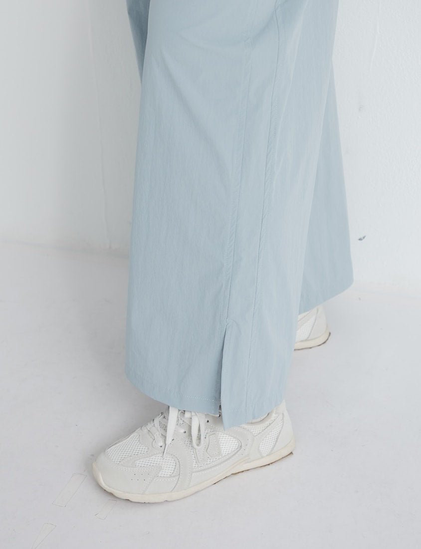 Instant Icy Cooling Sun Protection Slit Plus Size Wide-Leg Pants