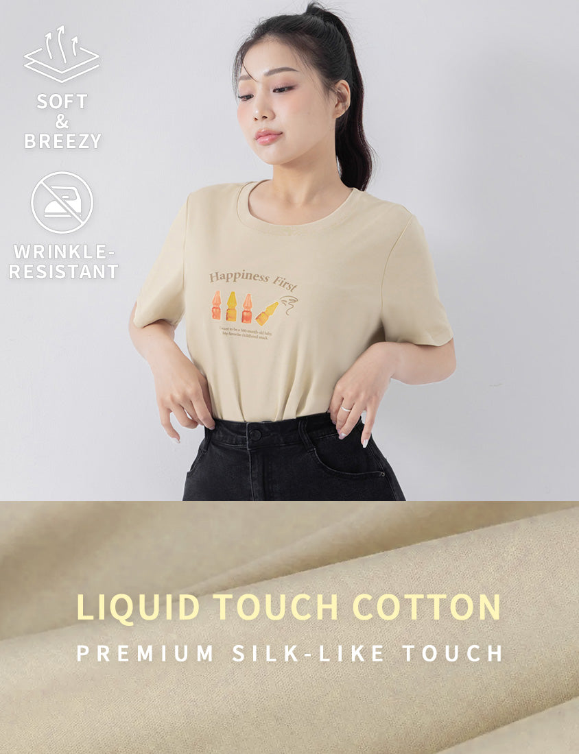 Retro Cola Gummy Plus Size Print Tee
