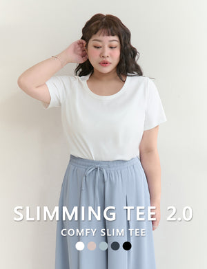 Upgraded 2.0! U-Neck Plus Size Slim Tee