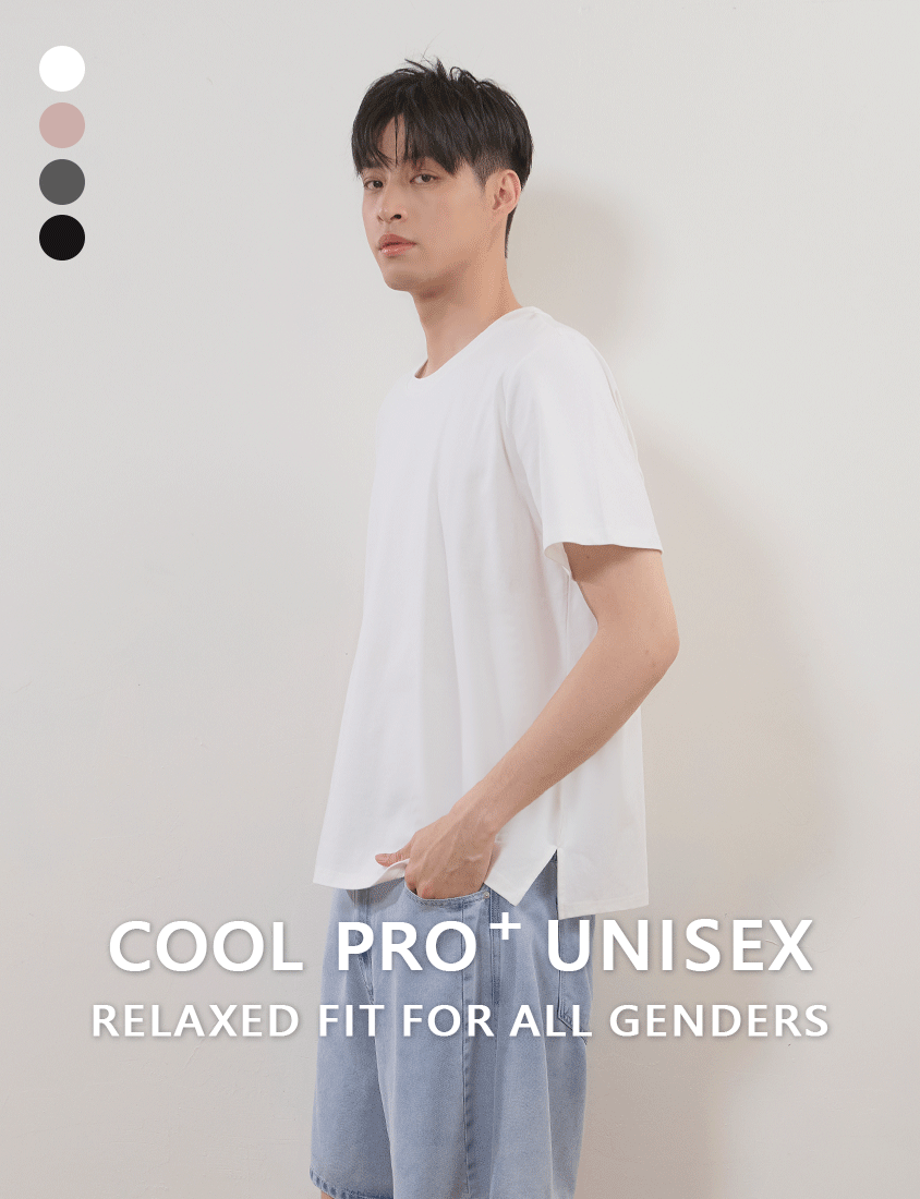 Instant Cooling Side Slit Oversized Plus Size Tee
