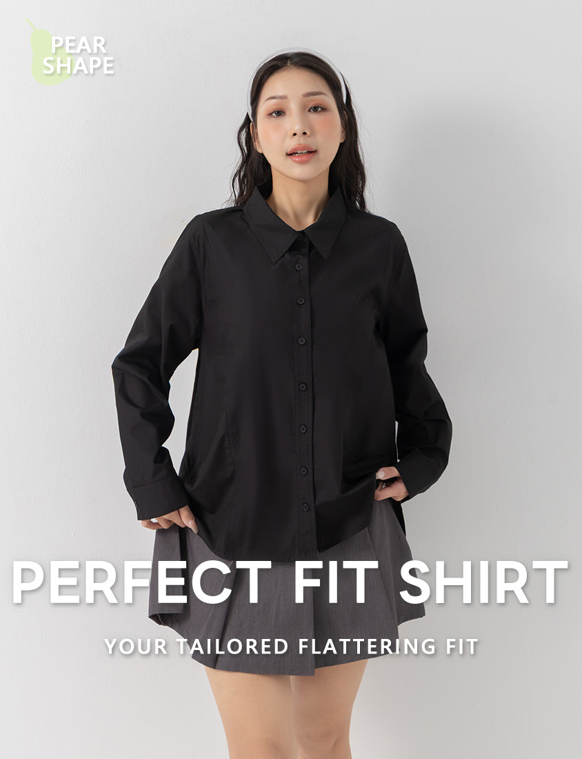 Pear-Shaped Friendly! Perfect Fit Seamed Versatile Plus Size Shirt