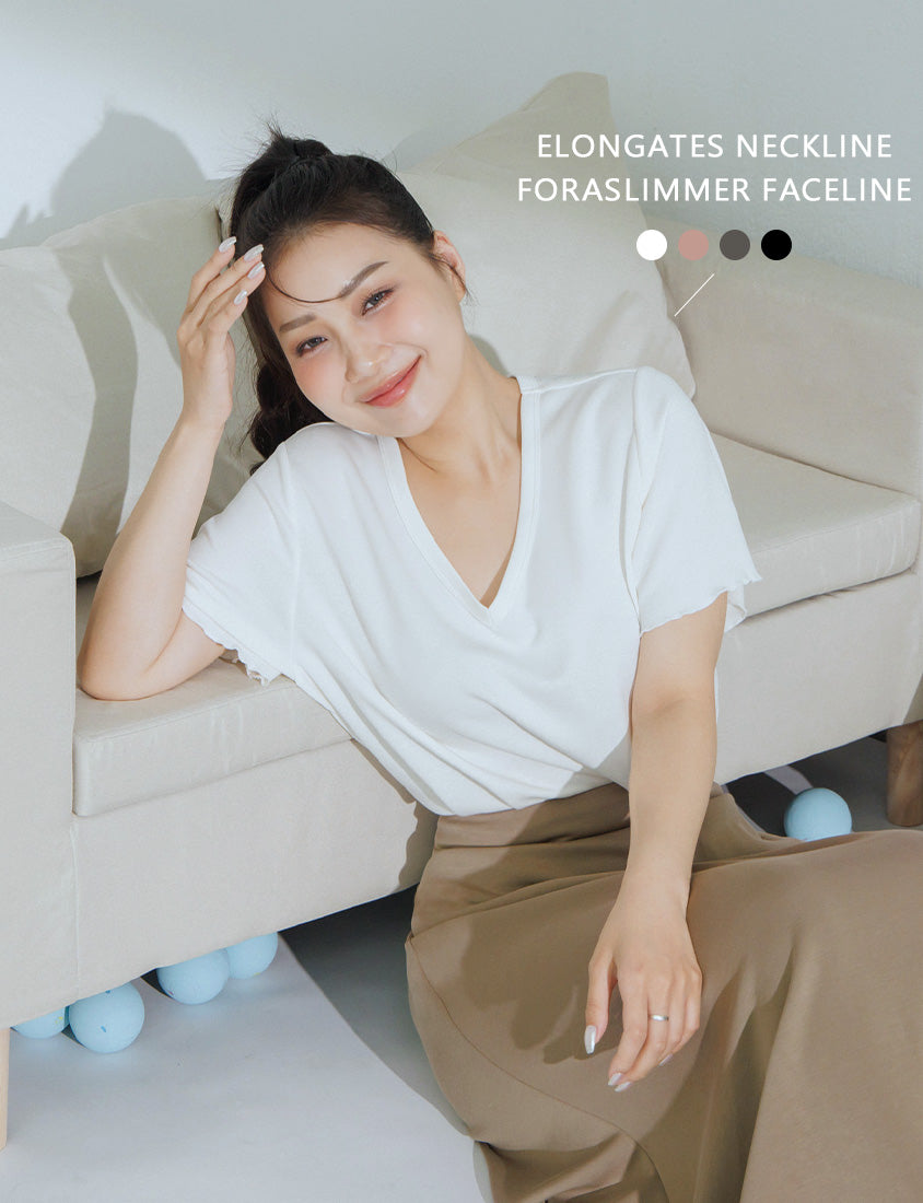 COOL PRO+ Space Cotton V-Neck Plus Size Tee