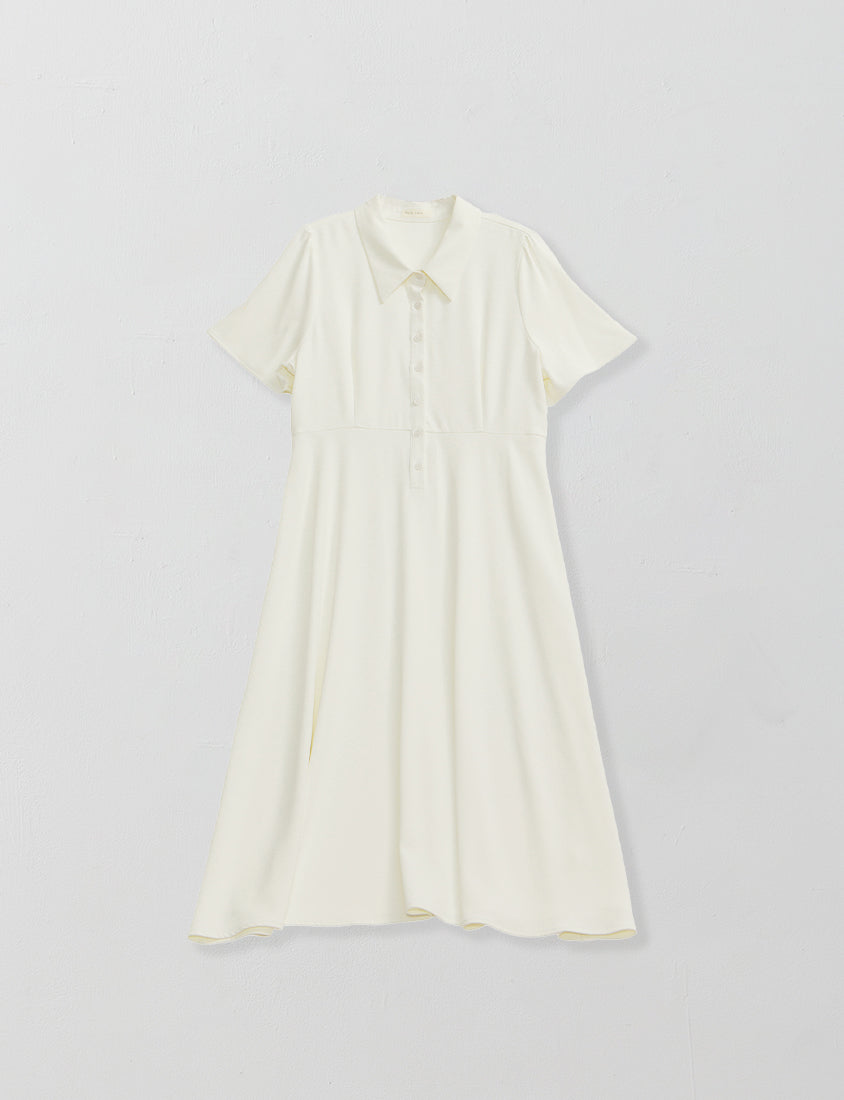 Silky Cool Slim Fit Plus Size Shirt Dress