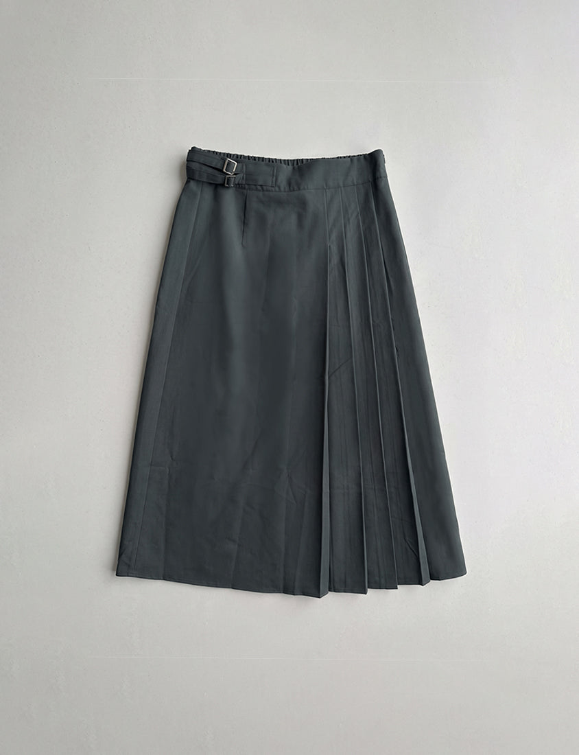 MISS. Tailored Pleated Suit Plus Size Maxi Skirt