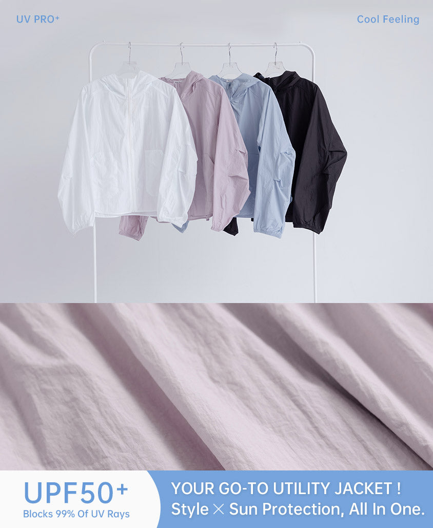 UV PRO+ Lightweight Functional Longline Utility Plus Size Jacket