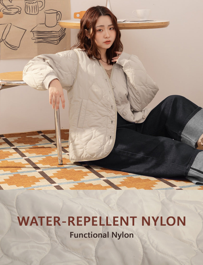 Japanese Style Water-Repellent 2-Way Padded Plus Size Coat